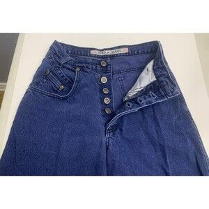 Vintage Zena Jeans Women's Jr 7 High Rise Tapered Leg Denim Mom 5 Pocket 90s